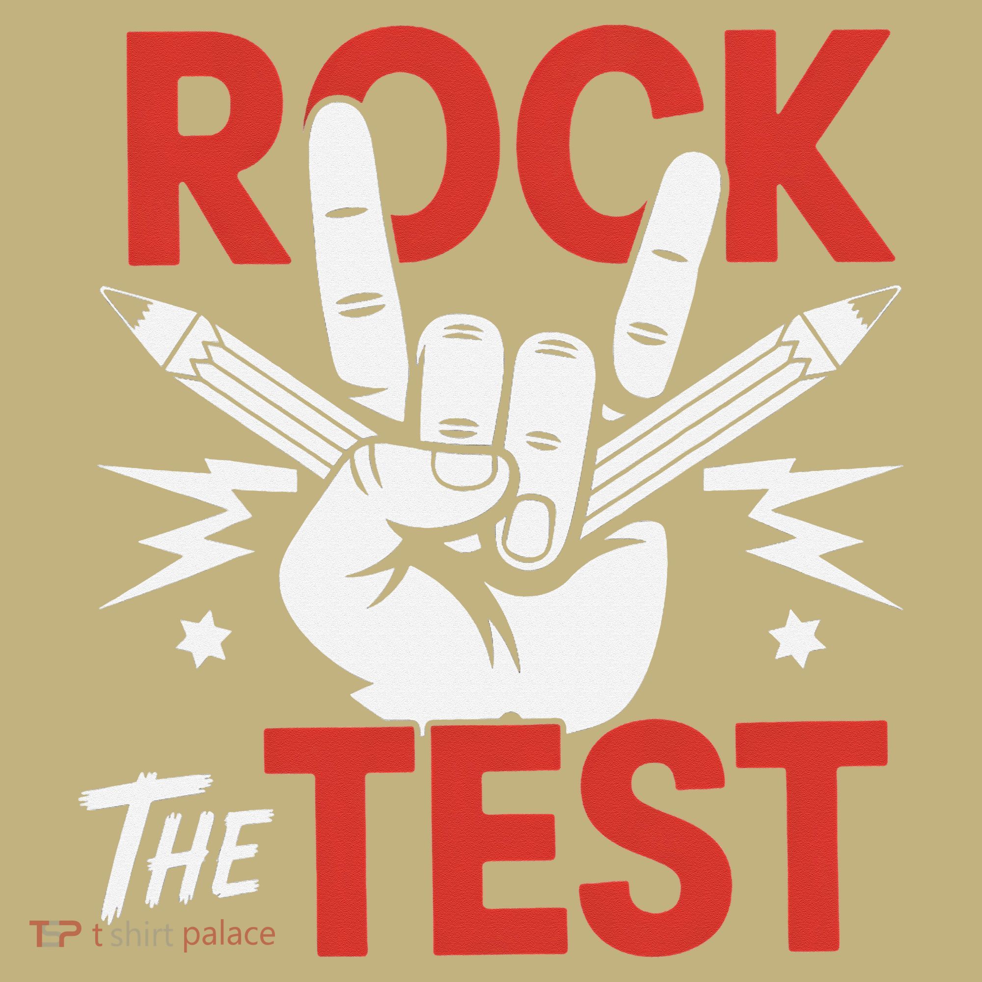 Testing Day Rock The Test Rock Music Teacher Student Mousepad