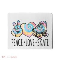 Tie Dye Roller Skating For Teen Girl Peace Love Skate Mousepad thumb 0