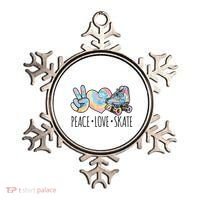Tie Dye Roller Skating For Teen Girl Peace Love Skate Ornament thumb 0