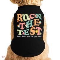 Test Day Rock The Test Teacher Testing Day You Got This  Doggie Tank thumb 0