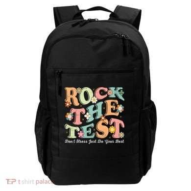 Test Day Rock The Test Teacher Testing Day You Got This  Backpack