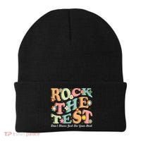 Test Day Rock The Test Teacher Testing Day You Got This  Beanie thumb 0