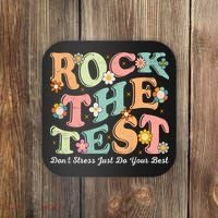 Test Day Rock The Test Teacher Testing Day You Got This  Coaster thumb 0