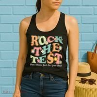Test Day Rock The Test Teacher Testing Day You Got This  Women's Tank Top thumb 2