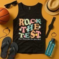Test Day Rock The Test Teacher Testing Day You Got This  Tank Top thumb 4