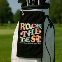 Test Day Rock The Test Teacher Testing Day You Got This  Golf Towel thumb 2