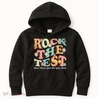 Test Day Rock The Test Teacher Testing Day You Got This  Kids Hoodie thumb 0