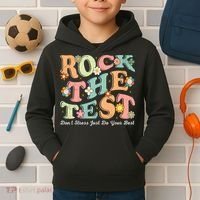 Test Day Rock The Test Teacher Testing Day You Got This  Kids Hoodie thumb 2