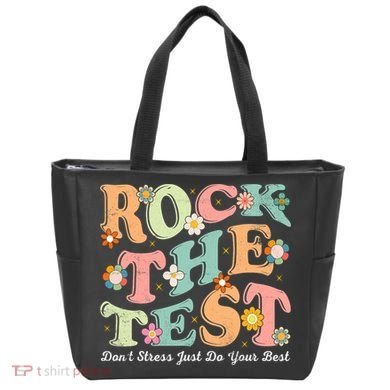 Test Day Rock The Test Teacher Testing Day You Got This  Tote Bag