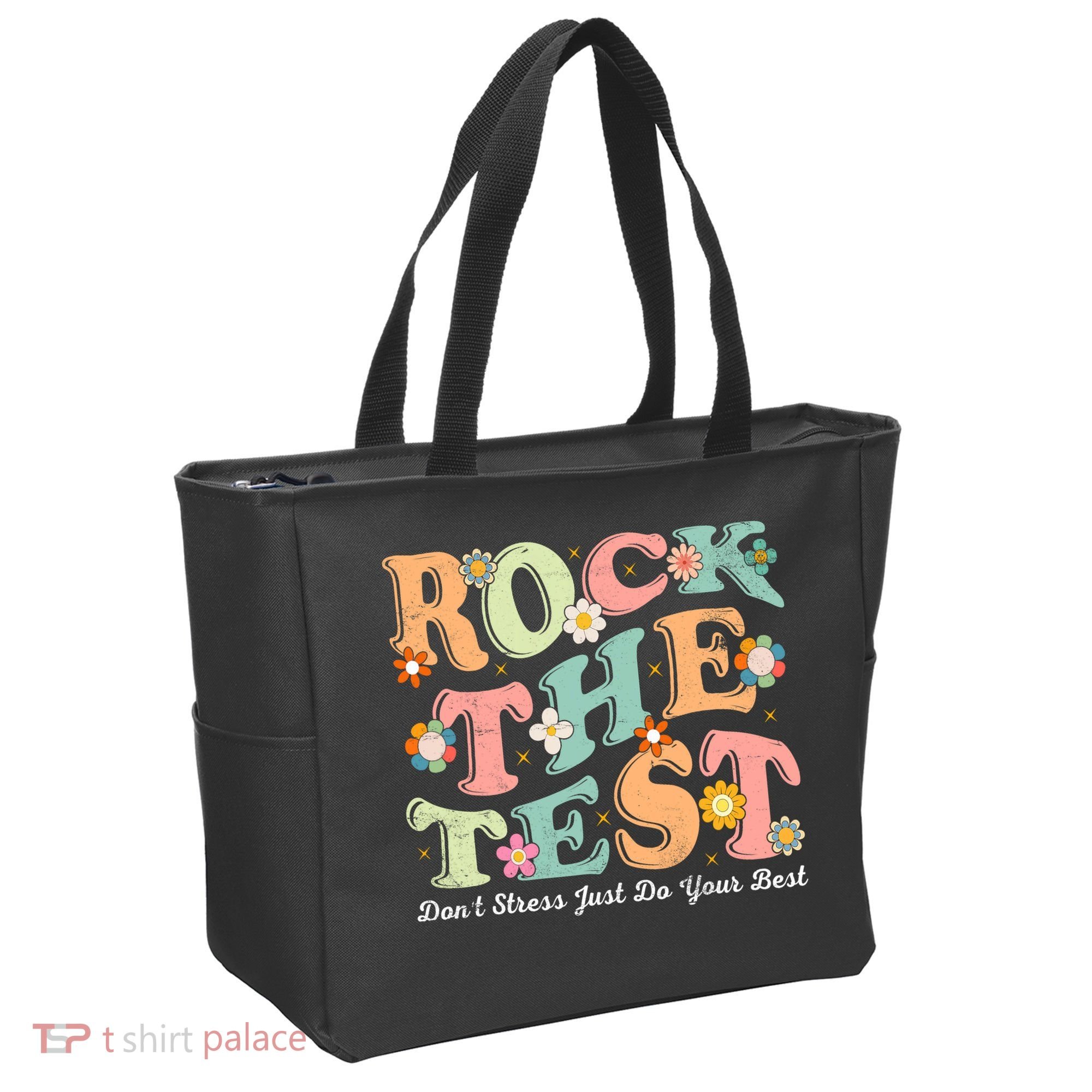 Test Day Rock The Test Teacher Testing Day You Got This  Tote Bag