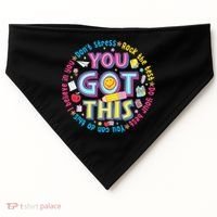 Test Day Rock The Test Teacher Testing Day You Got This USA-Made Doggie Bandana thumb 0