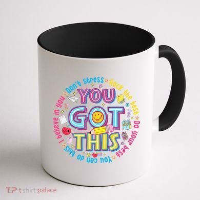 Test Day Rock The Test Teacher Testing Day You Got This Coffee Mug back