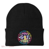 Test Day Rock The Test Teacher Testing Day You Got This Beanie thumb 0