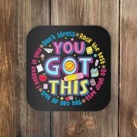 Test Day Rock The Test Teacher Testing Day You Got This Coaster thumb 0