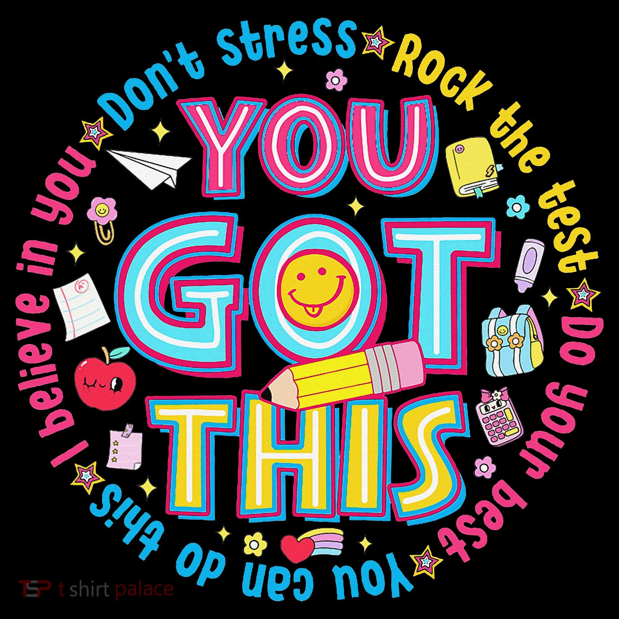 Test Day Rock The Test Teacher Testing Day You Got This Women's Hoodie