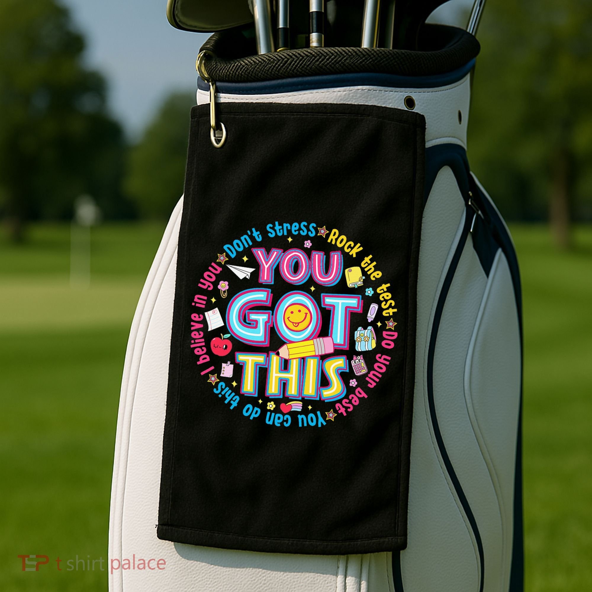 Test Day Rock The Test Teacher Testing Day You Got This Golf Towel