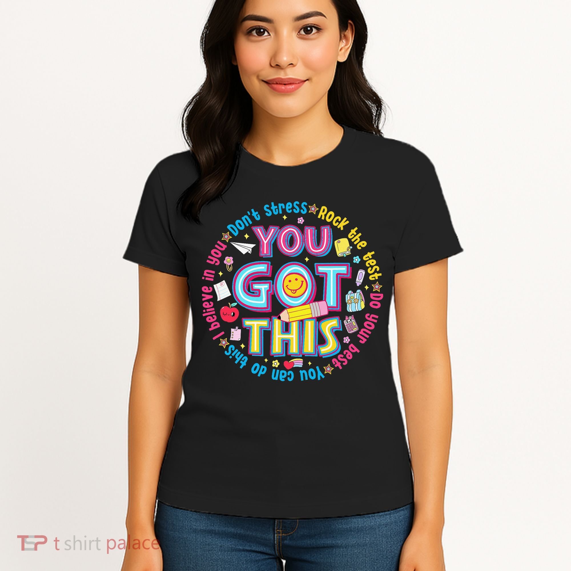 Test Day Rock The Test Teacher Testing Day You Got This Women's T-Shirt