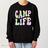 Tie Die Retro Camping Summer For Girl Summer Camp Life Gift Women's Sweatshirt thumb 0