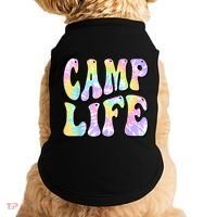 Tie Die Retro Camping Summer For Girl Summer Camp Life Gift Doggie Tank thumb 0