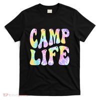 Tie Die Retro Camping Summer For Girl Summer Camp Life Gift T-Shirt thumb 0