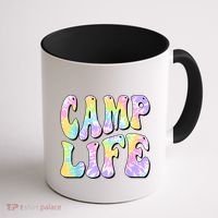 Tie Die Retro Camping Summer For Girl Summer Camp Life Gift Coffee Mug thumb 1