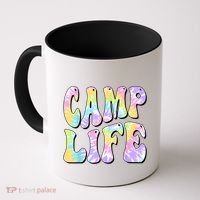 Tie Die Retro Camping Summer For Girl Summer Camp Life Gift Coffee Mug thumb 0