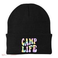 Tie Die Retro Camping Summer For Girl Summer Camp Life Gift Beanie thumb 0
