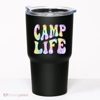 Tie Die Retro Camping Summer For Girl Summer Camp Life Gift Tumbler thumb 0