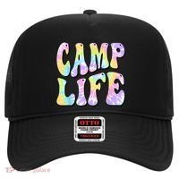 Tie Die Retro Camping Summer For Girl Summer Camp Life Gift Hat thumb 0
