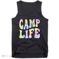 Tie Die Retro Camping Summer For Girl Summer Camp Life Gift Tank Top thumb 0