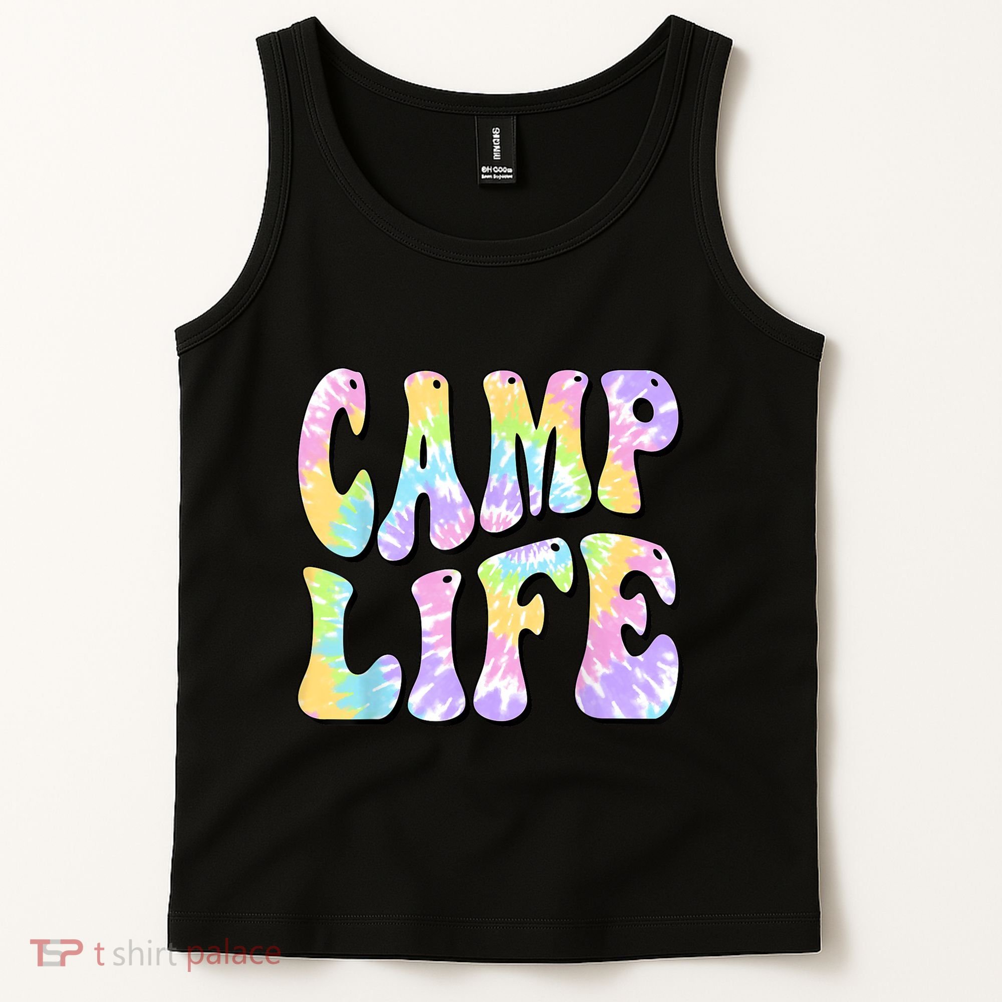 Tie Die Retro Camping Summer For Girl Summer Camp Life Gift Tank Top