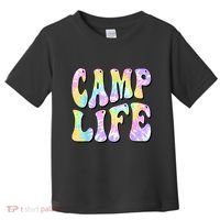 Tie Die Retro Camping Summer For Girl Summer Camp Life Gift Toddler T-Shirt thumb 0