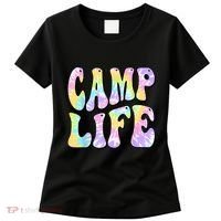 Tie Die Retro Camping Summer For Girl Summer Camp Life Gift Women's T-Shirt thumb 0