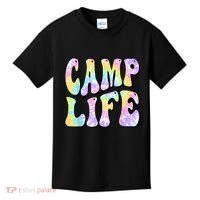 Tie Die Retro Camping Summer For Girl Summer Camp Life Gift Kids T-Shirt thumb 0