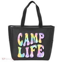 Tie Die Retro Camping Summer For Girl Summer Camp Life Gift Tote Bag thumb 0