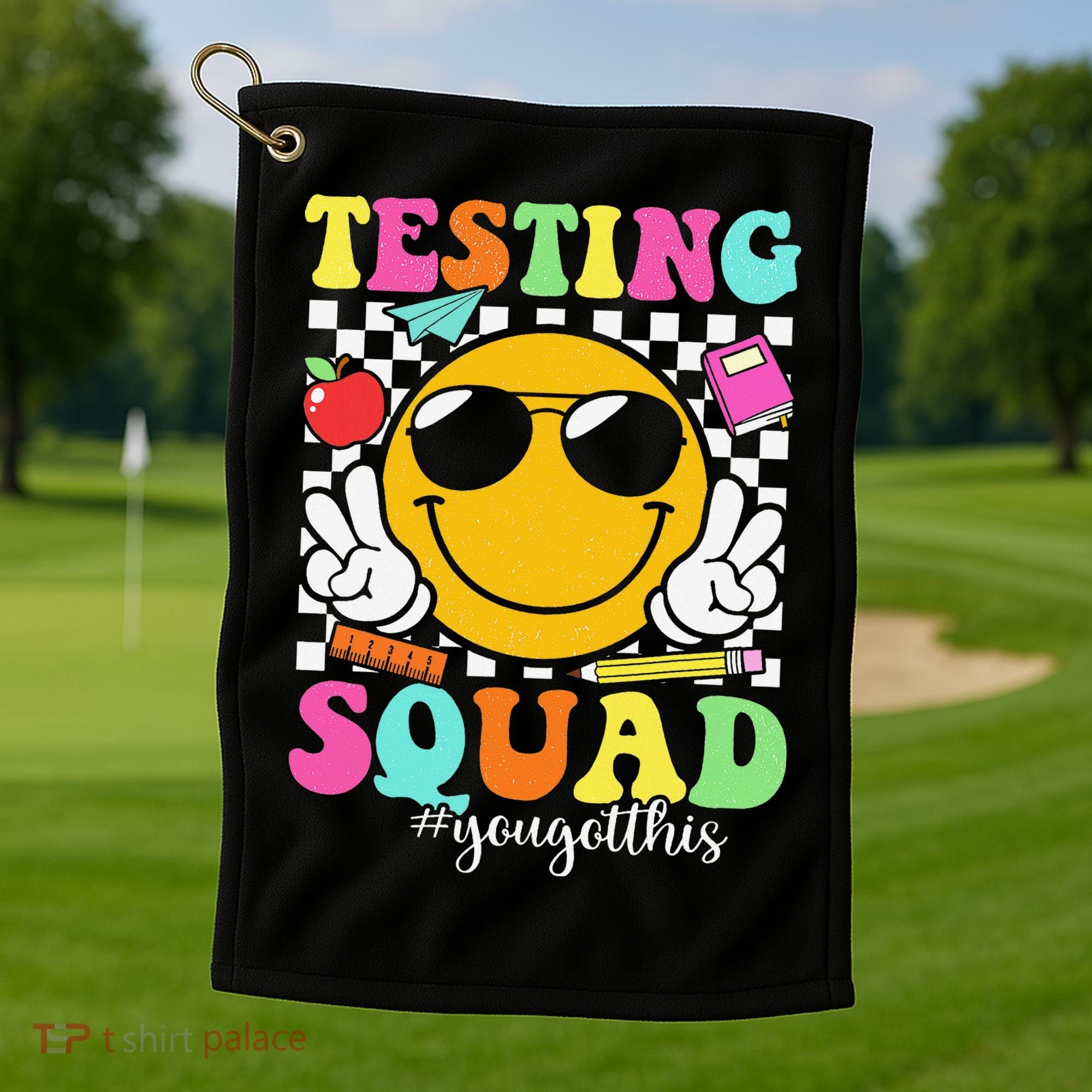 Test Day Rock The Test Teacher Testing Day You Got This Golf Towel