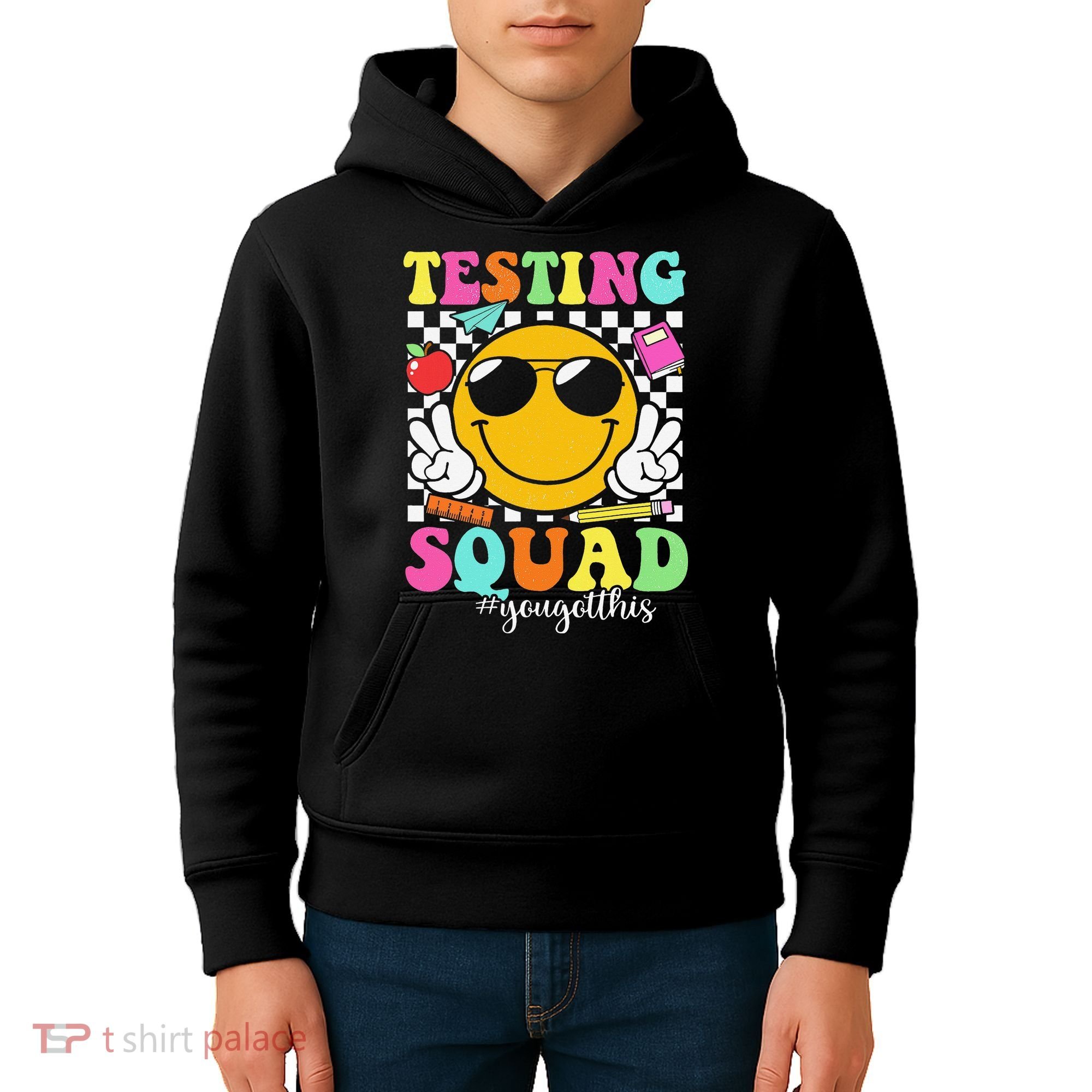 Test Day Rock The Test Teacher Testing Day You Got This Kids Hoodie