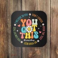 Test Day Rock The Test Teacher Testing Day You Got This Coaster thumb 0