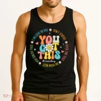 Test Day Rock The Test Teacher Testing Day You Got This Tank Top thumb 3