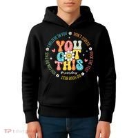Test Day Rock The Test Teacher Testing Day You Got This Kids Hoodie thumb 4