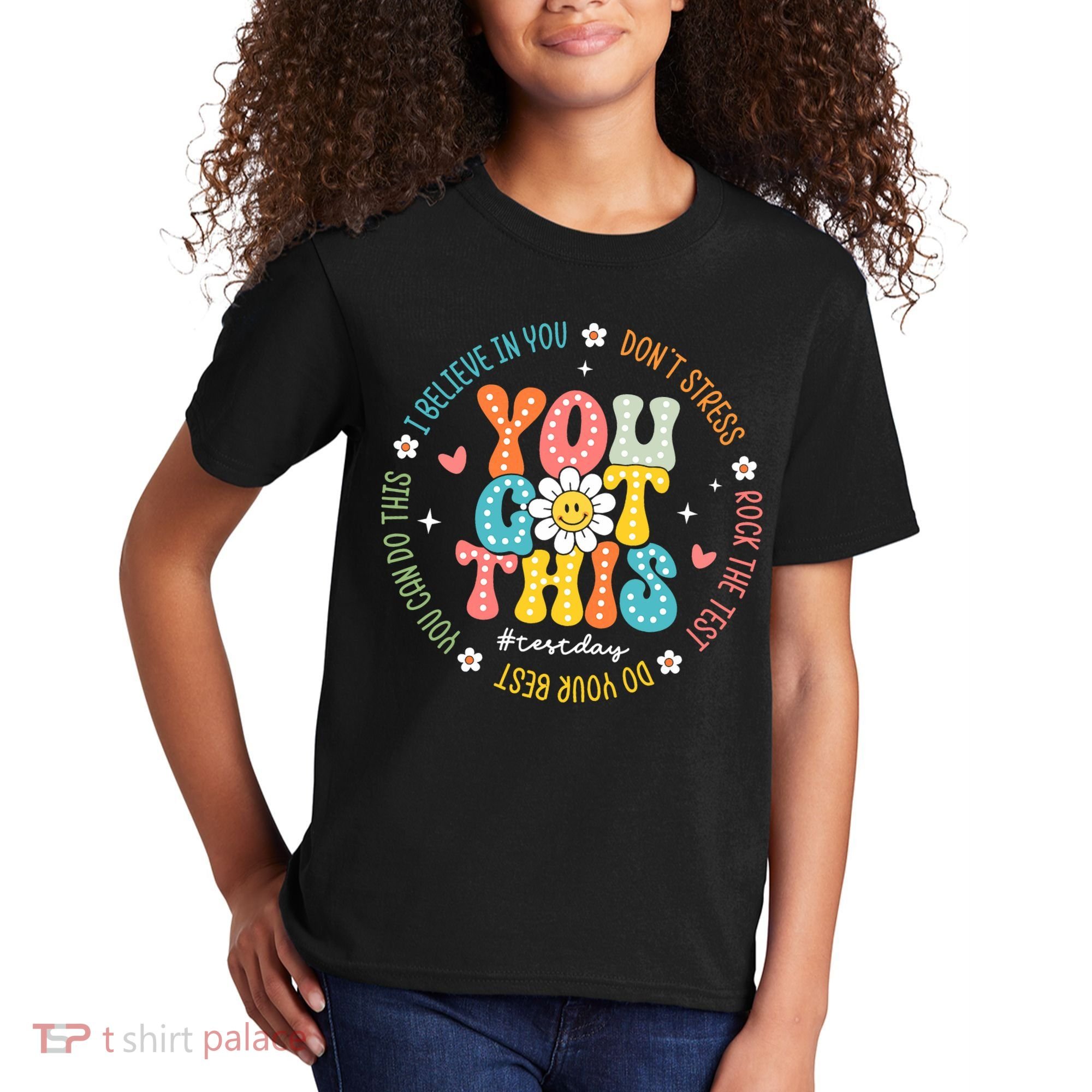 Test Day Rock The Test Teacher Testing Day You Got This Kids T-Shirt