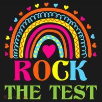 Test Day Rock The Test Teacher Day Rainbow Teacher Women's Hoodie thumb 2