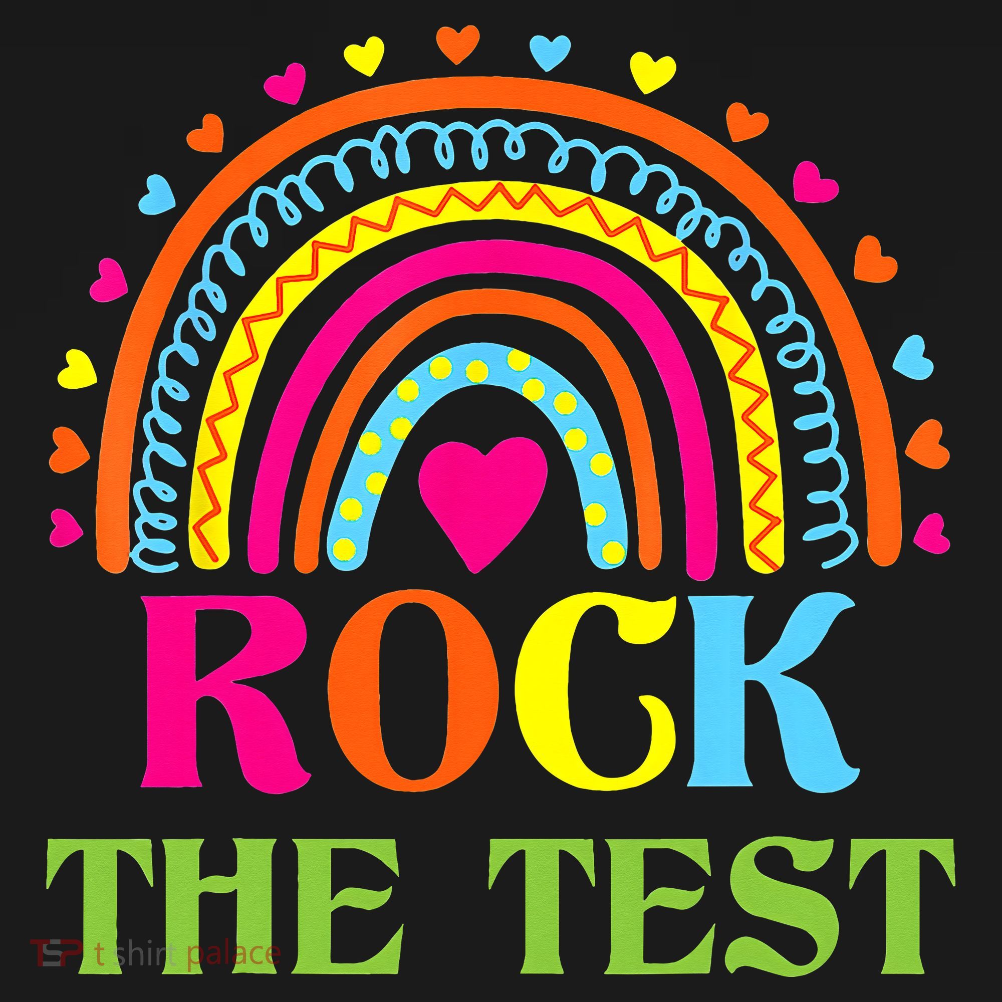Test Day Rock The Test Teacher Day Rainbow Teacher Women's Tank Top