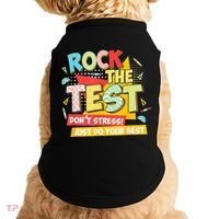 Test Day Rock The Test Dont Stress Do Your Best Teacher Doggie Tank thumb 0