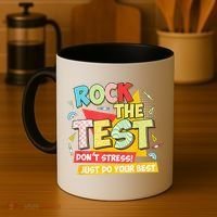 Test Day Rock The Test Dont Stress Do Your Best Teacher Coffee Mug thumb 4