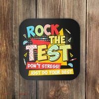 Test Day Rock The Test Dont Stress Do Your Best Teacher Coaster thumb 0