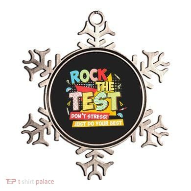 Test Day Rock The Test Dont Stress Do Your Best Teacher Ornament