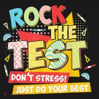 Test Day Rock The Test Dont Stress Do Your Best Teacher Women's Tank Top thumb 5