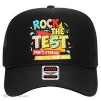 Test Day Rock The Test Dont Stress Do Your Best Teacher Hat thumb 0