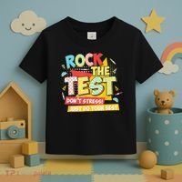 Test Day Rock The Test Dont Stress Do Your Best Teacher Toddler T-Shirt thumb 3